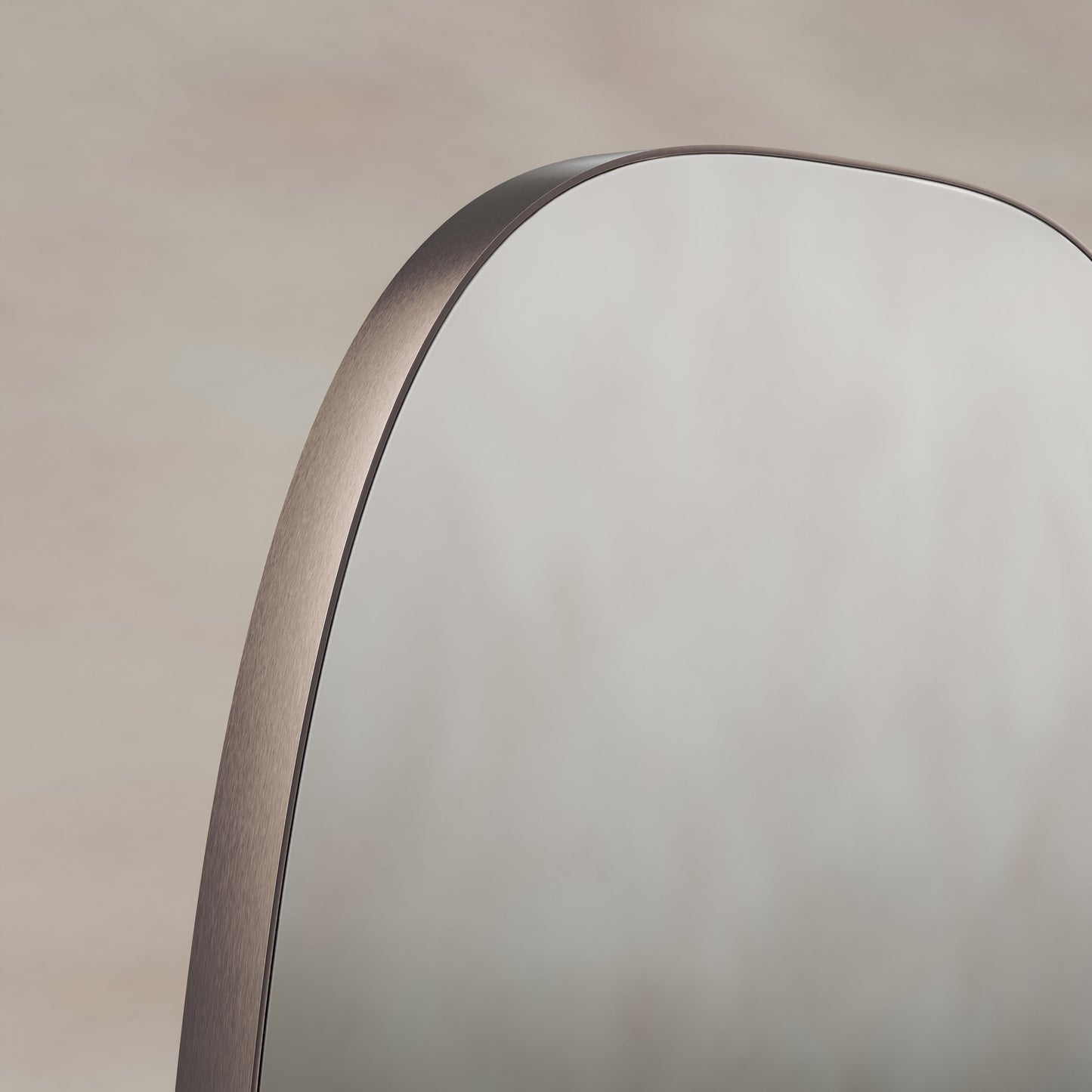 Origins Living Oslo Barrel Mirror 45 X 80cm Brushed Bronze