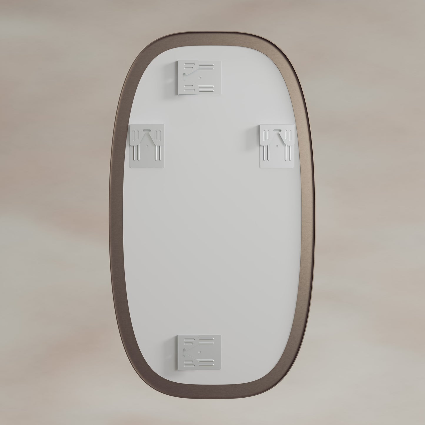 Origins Living Oslo Barrel Mirror 45 X 80cm Brushed Bronze