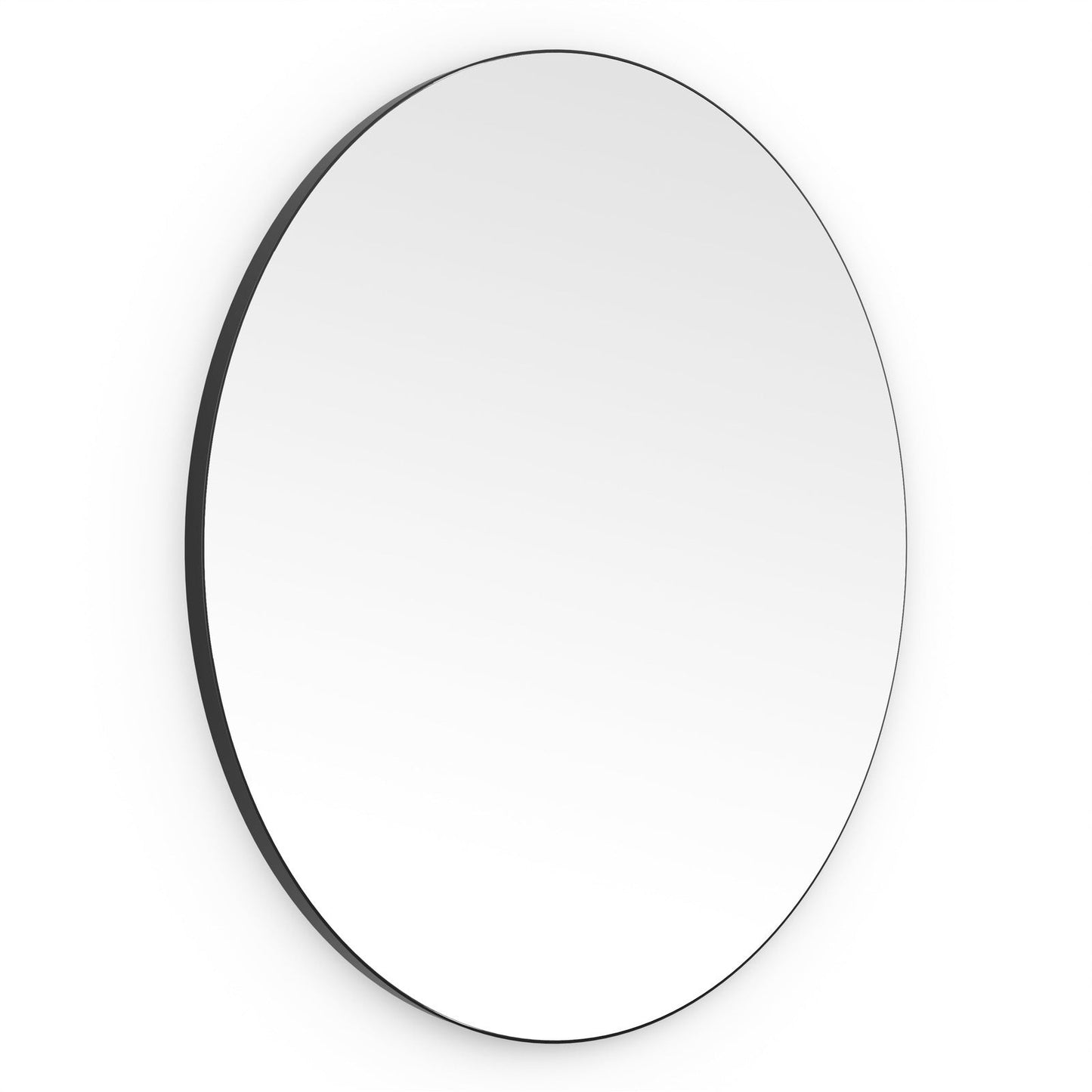 Origins Living Oslo Round Mirror 80cm Matt Black