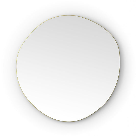 Origins Living Oslo Organic Mirror 80 80x77cm Brushed Brass