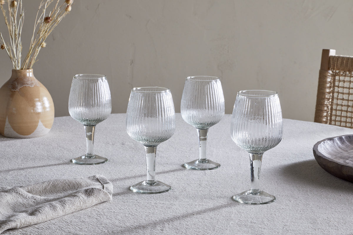 Nkuku Otuba Wine Glass Clear (Set Of 4)