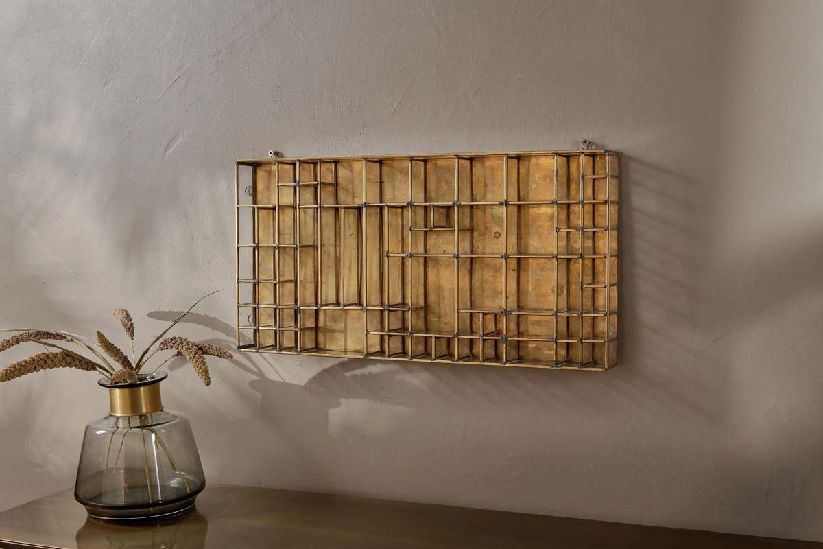 Nkuku Oni Printers Drawer Brass