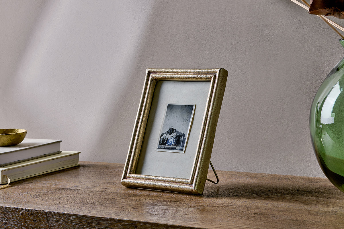 Nkuku Pambani Photo Frame Antique Brass