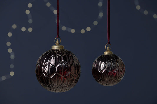 Nkuku Patta Giant Bauble Burgundy