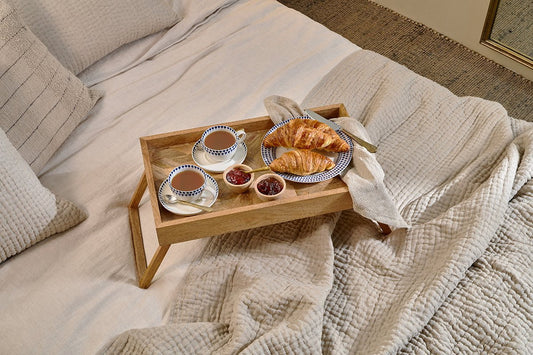 Nkuku Pawi Mango Wood Breakfast Tray