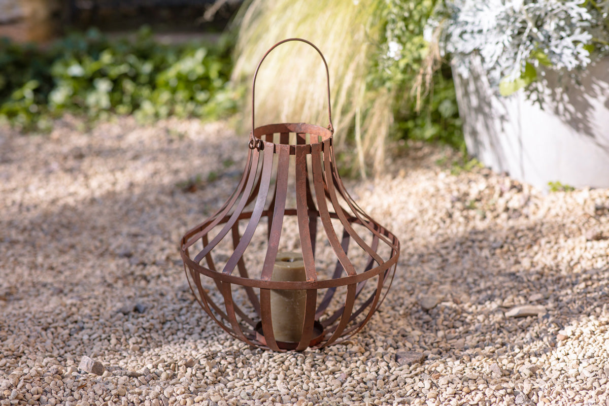 Nkuku Pothos Large Lantern Rust