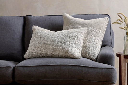 Nkuku Puli Recycled Linen Cushion Cover Natural