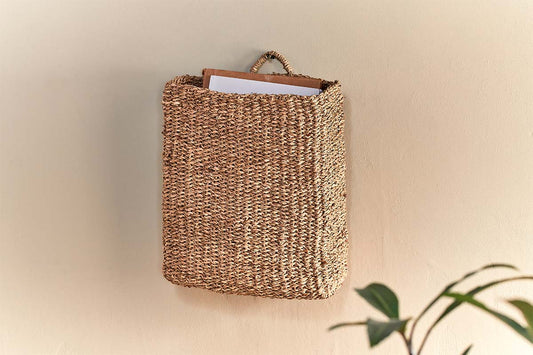 Nkuku Putlar Seagrass Wall Hung Basket