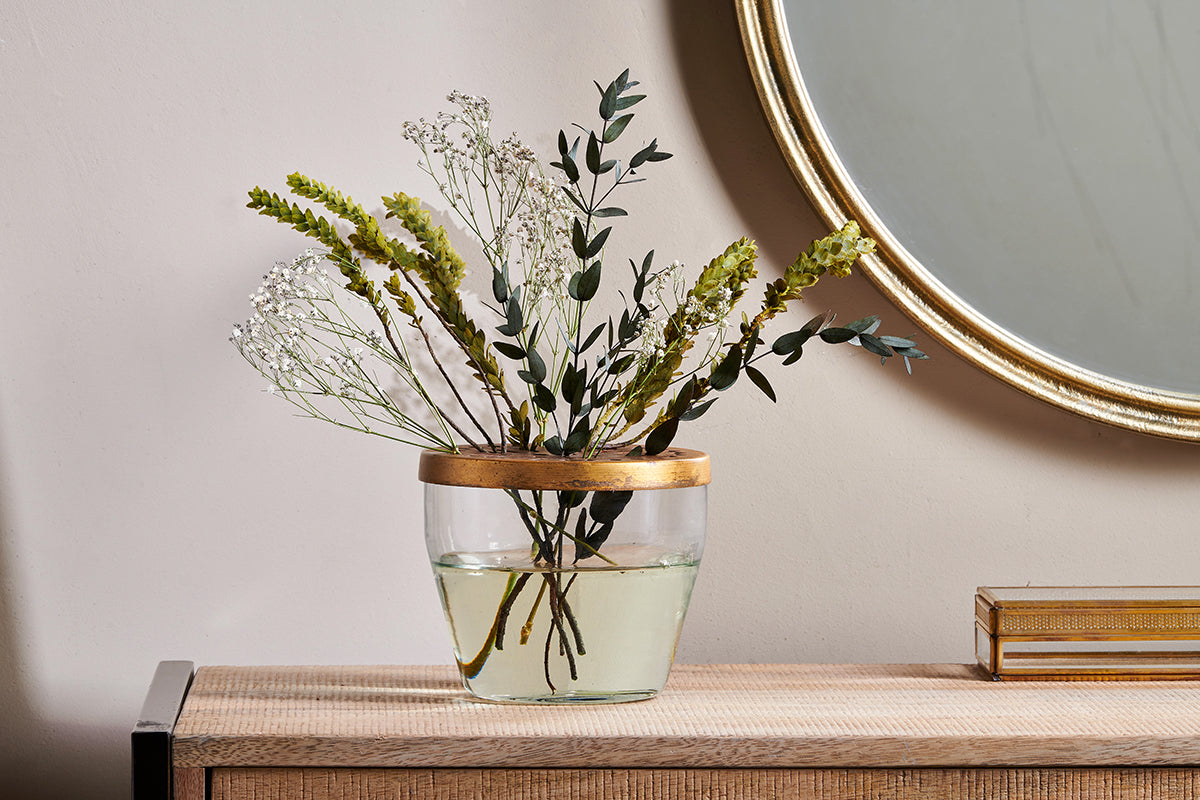 Nkuku Ramla Vase With Lid Tapered