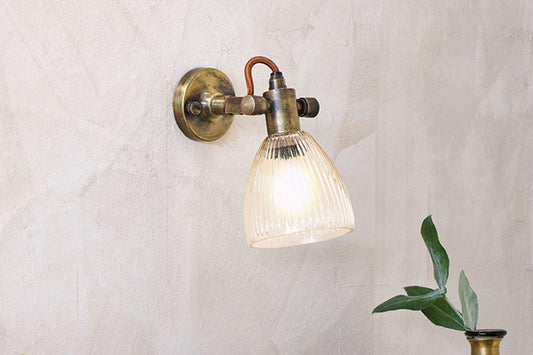 Nkuku Rarni Recycled Glass Single Wall Light