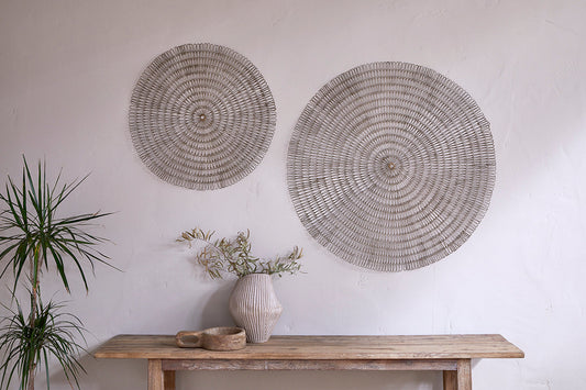 Nkuku Rayan Wire Wall Art Antique Brass