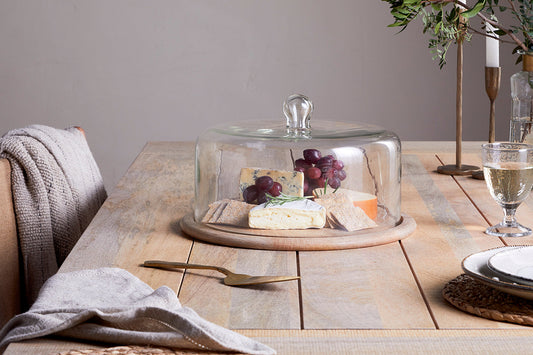 Nkuku Recycled Glass Cake Dome
