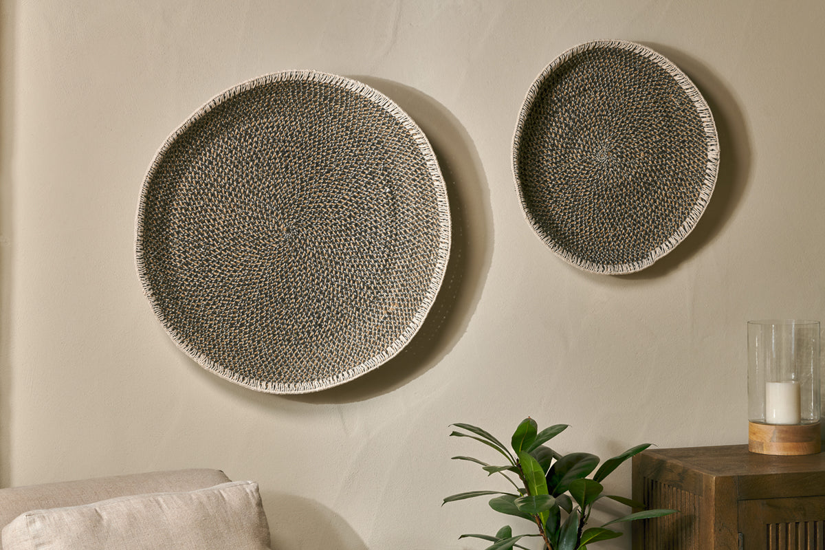 Nkuku Sadie Basket Wall Art Black & Natural