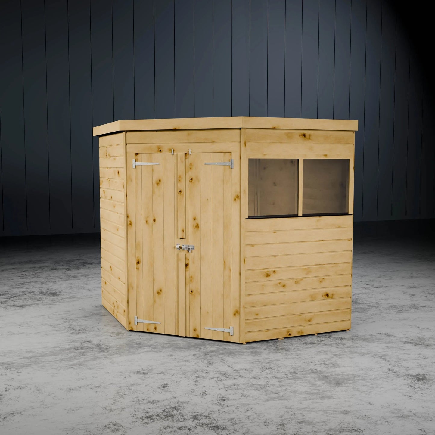 Shiplap Corner Wooden Shed