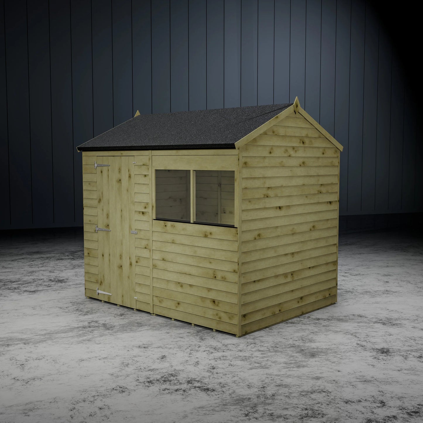 Value Overlap Single Door Apex Shed