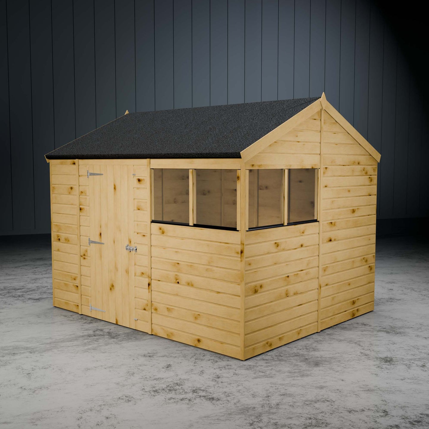 Shiplap Apex Single Door Wooden Shed