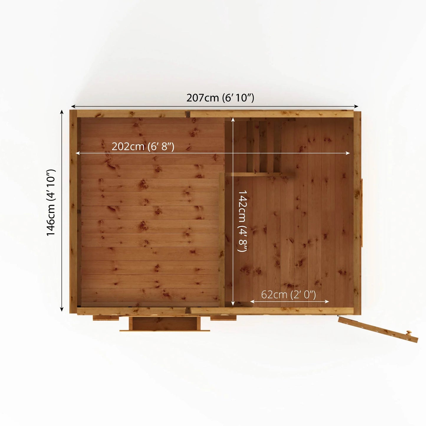 7 x 5 Snowdrop Wooden Playhouse with Loft