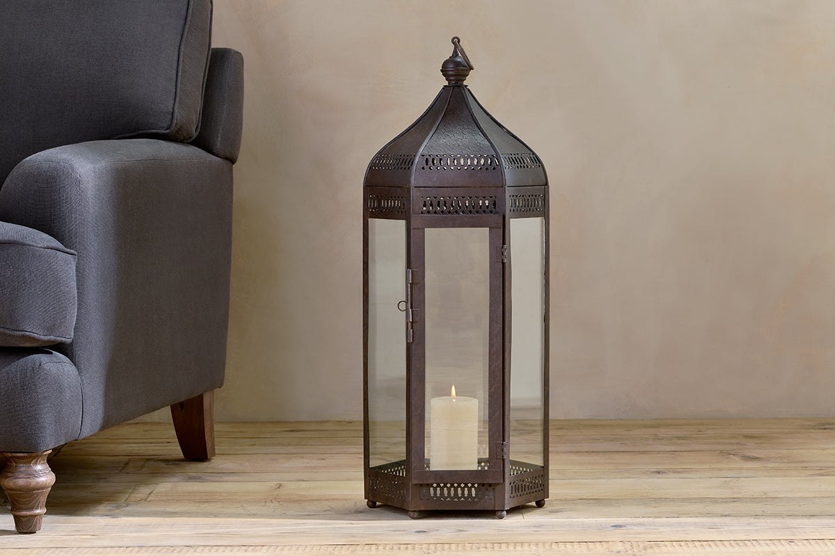 Nkuku Shalena Lantern Rust