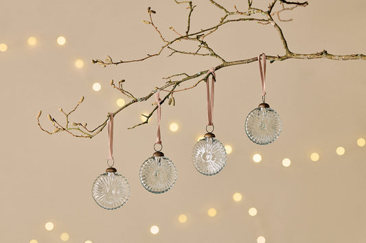 Nkuku Sundara Baubles Clear (Set Of 4)