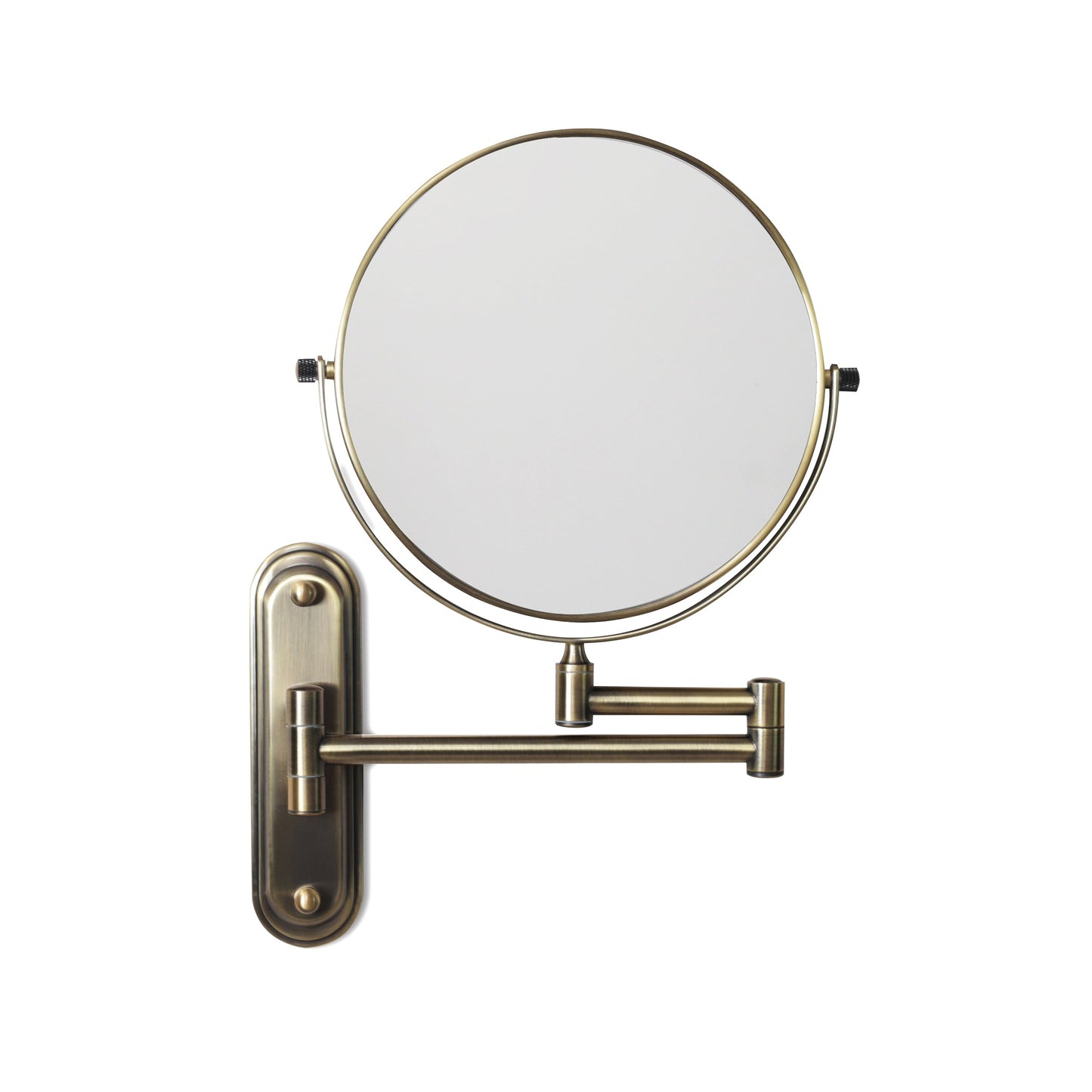 Origins Living Taylor Reversible 5 X Magnifying Wall Mirror Aged Brass