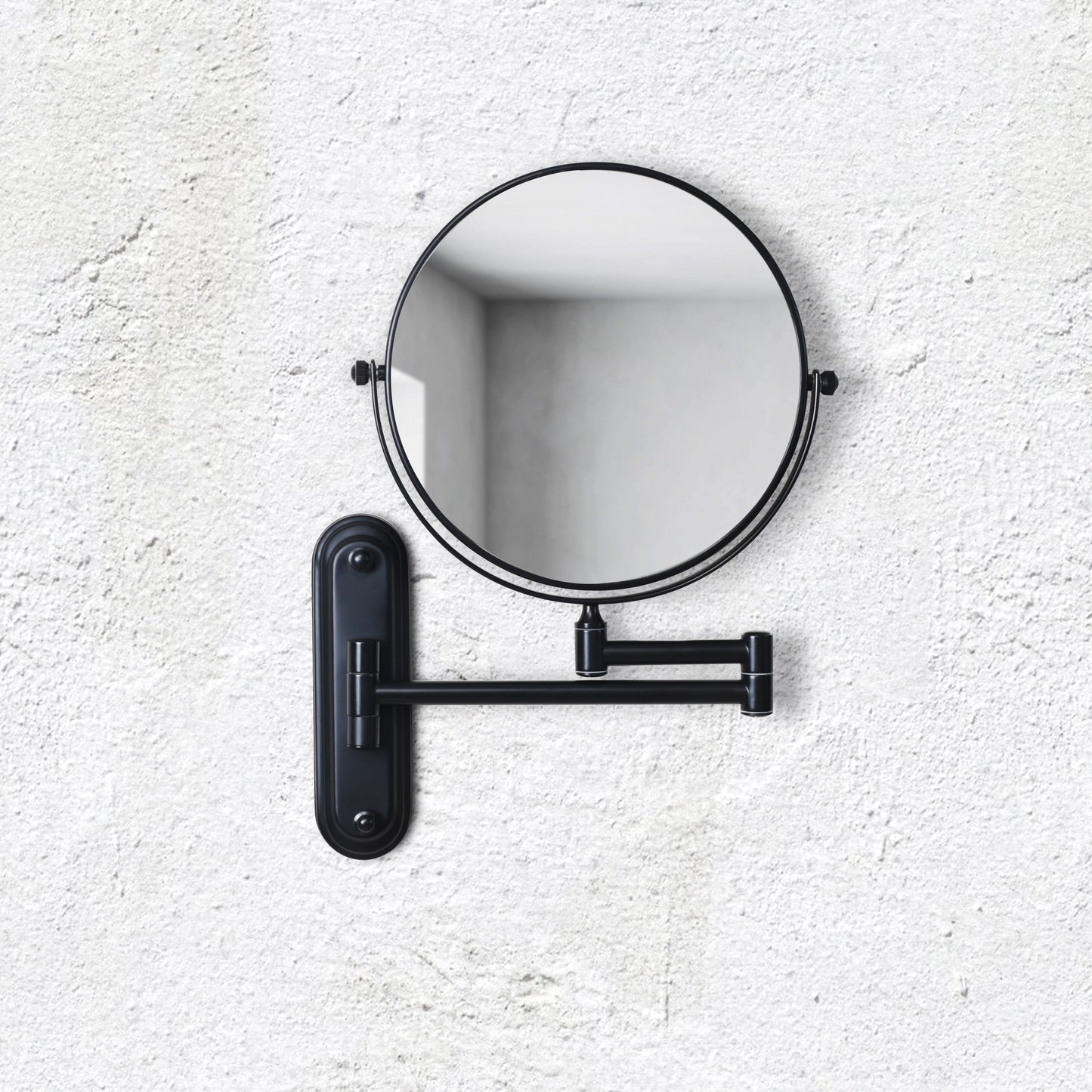 Origins Living Taylor Reversible 5 X Magnifying Wall Mirror Matt Black