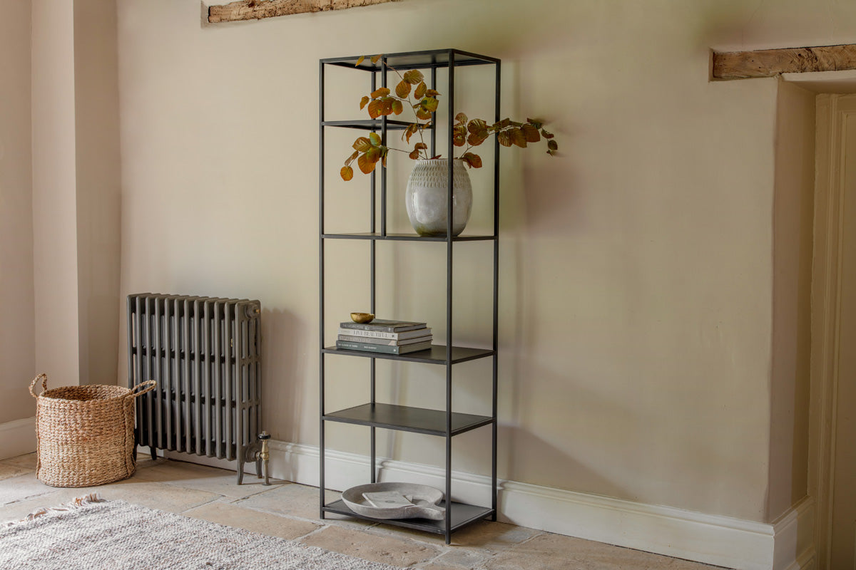 Nkuku Tanvi Display Shelf Black Narrow