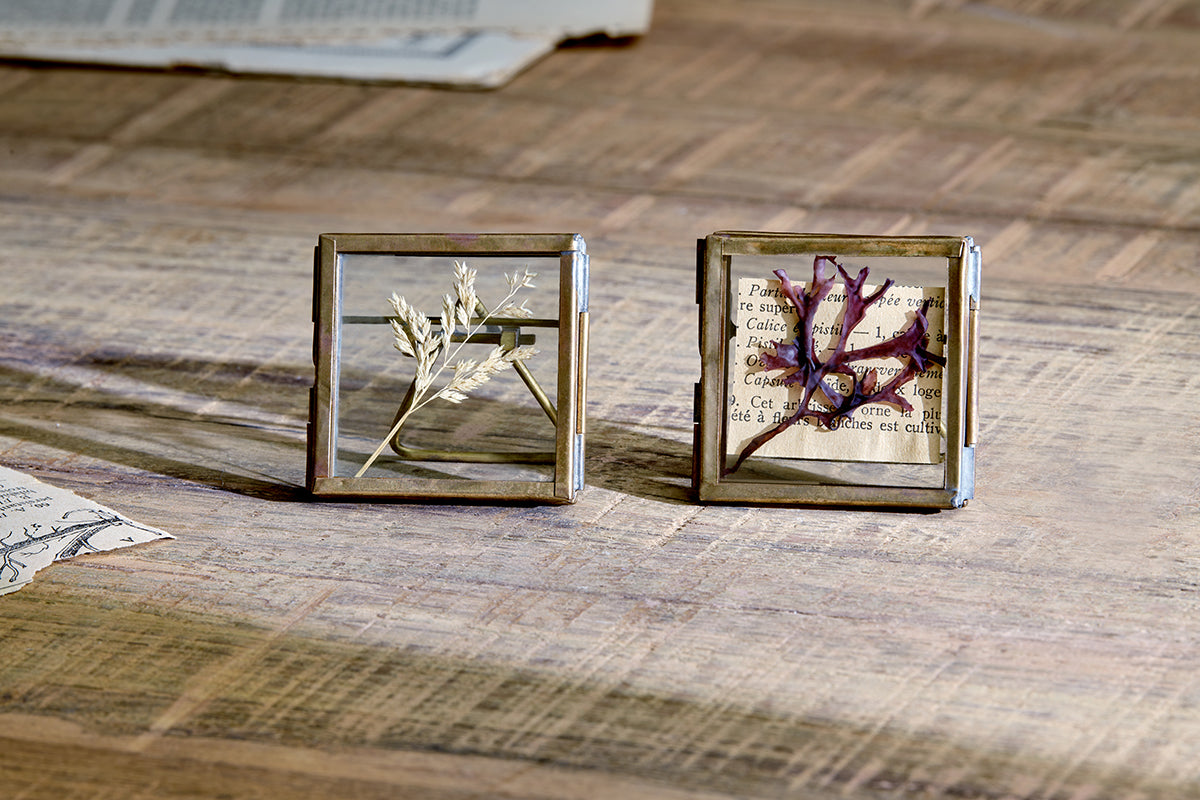 Nkuku Tiny Danta Frame Antique Brass (Set Of 2)