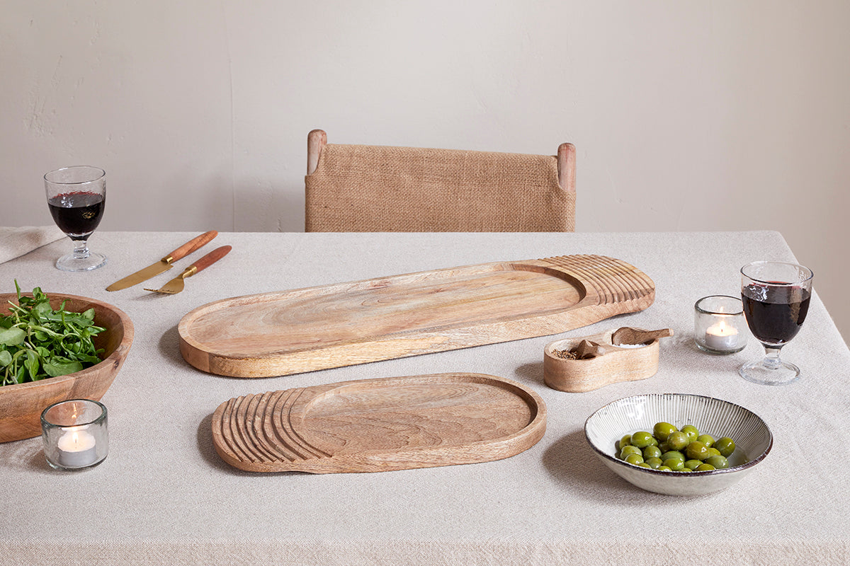 Nkuku Tivisha Mango Wood Serving Board Natural