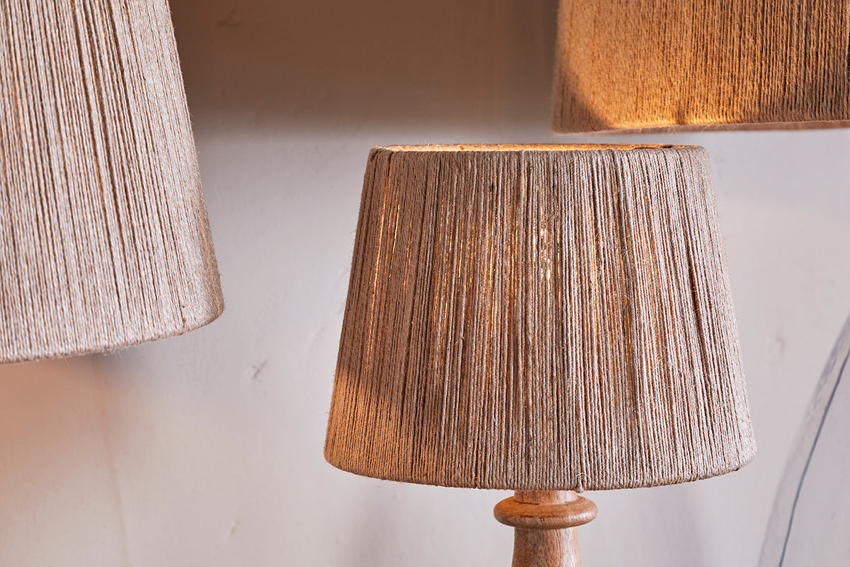 Nkuku Tiwa Woven Jute Lampshade Natural