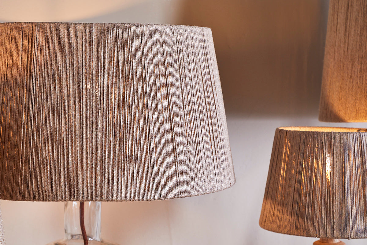 Nkuku Tiwa Woven Jute Lampshade Natural