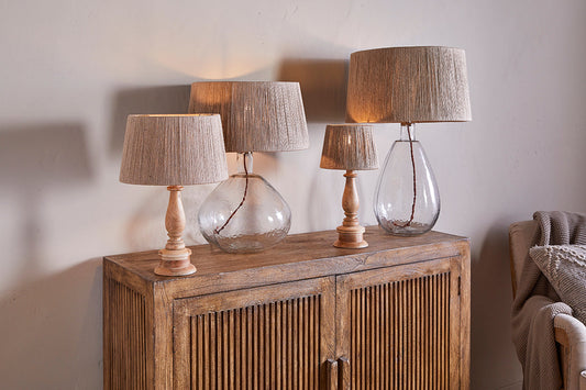 Nkuku Tiwa Woven Jute Lampshade Natural