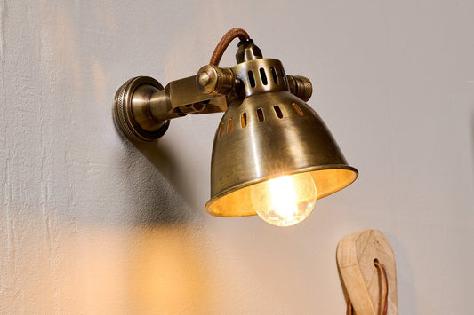 Nkuku Tubu Brass Spot Light Antique Brass