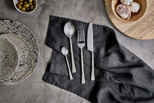Nkuku Usa Cutlery Set Brushed Silver (Set Of 16)