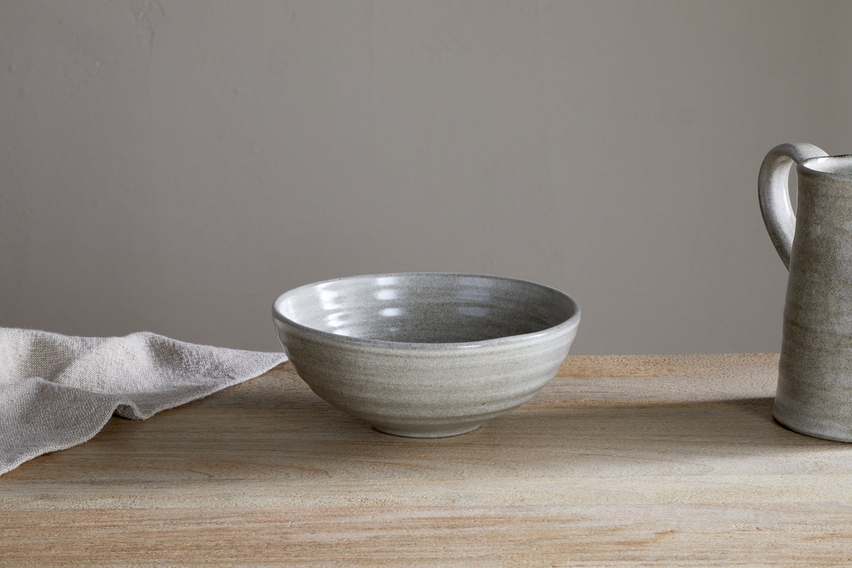 Nkuku Valinha Earthenware Cereal Bowl Grey