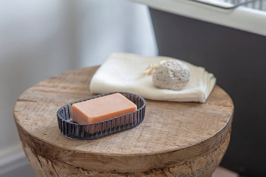 Nkuku Valeska Recycled Glass Soap Dish