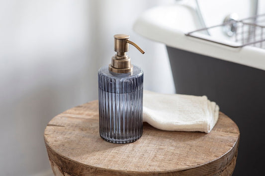 Nkuku Valeska Recycled Glass Soap Dispenser