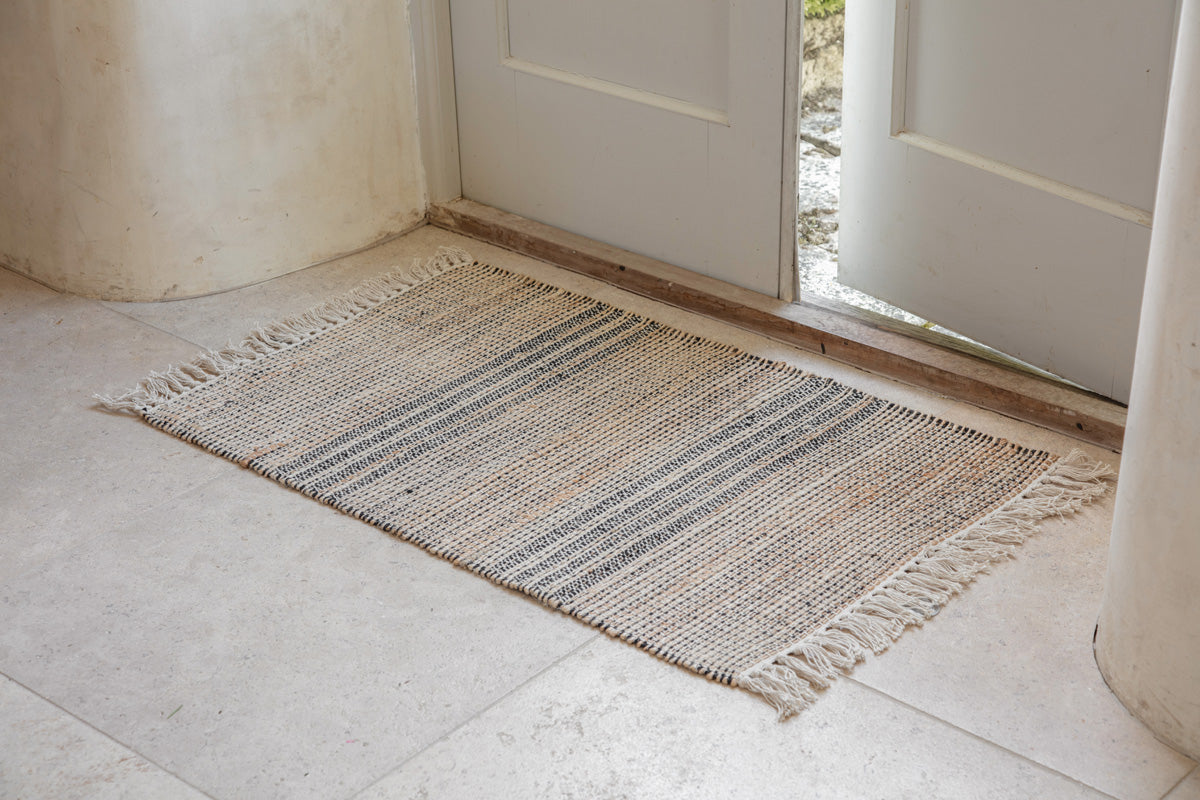 Nkuku Varli Jute & Cotton Doormat Natural