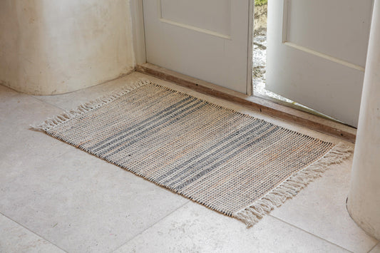 Nkuku Varli Jute & Cotton Doormat Natural