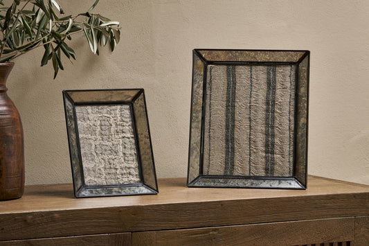 Nkuku Yash Antique Glass & Iron Photoframe Antique Black