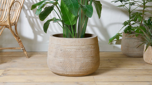 Nkuku Zadie Terracotta Planter Natural Large