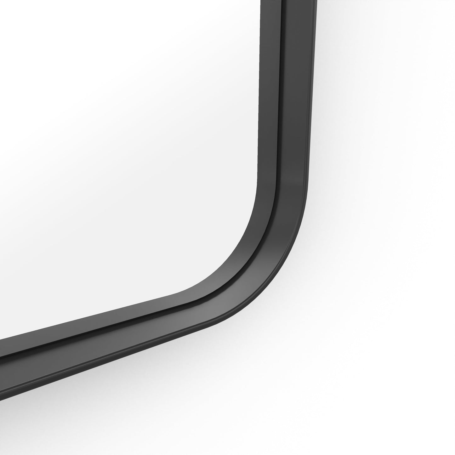 Origins Living City Rectangular Mirror 150x50cm Matt Black