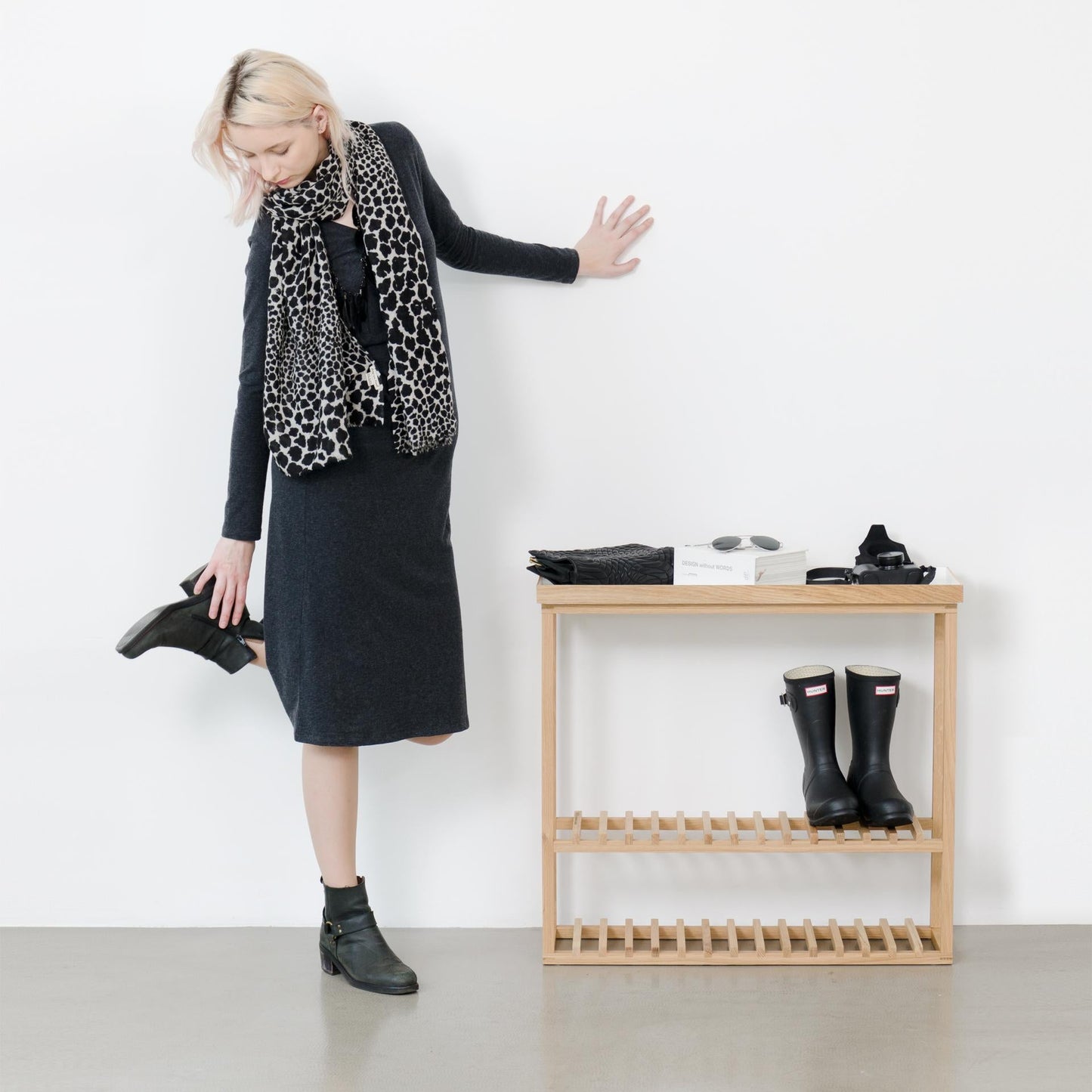 Wireworks Console Table Hello Oak