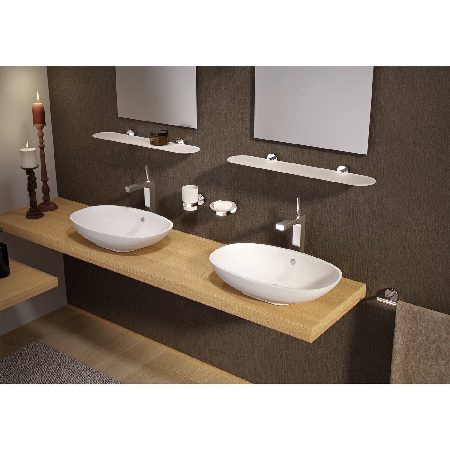 Origins Living Gedy Eros Open Toilet Roll Holder Chrome