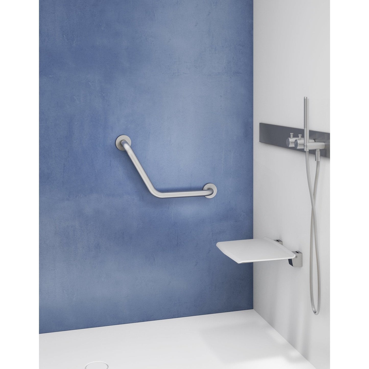 Origins Living Gedy G Pro Angled Grab Bar Polished Stainless Steel