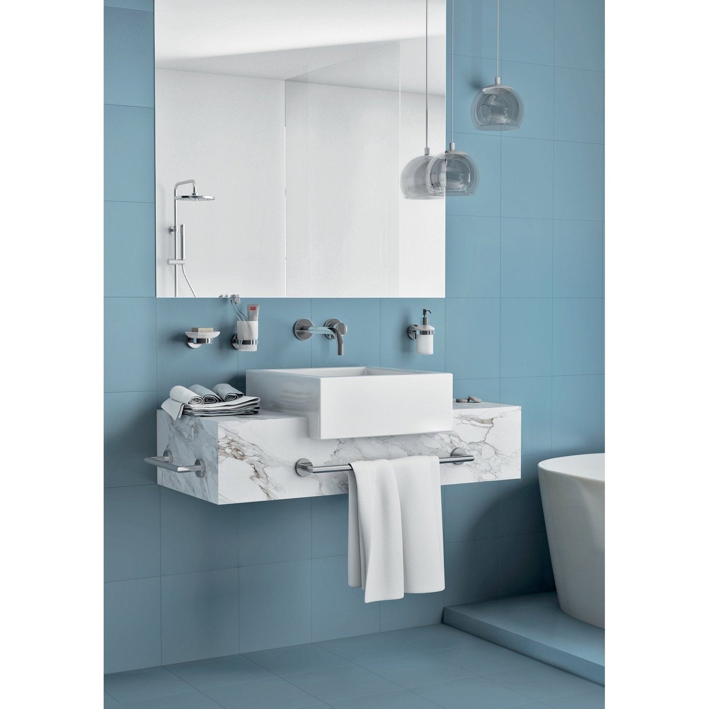 Origins Living Gedy G Pro Metal Toilet Brush Freestanding Chrome