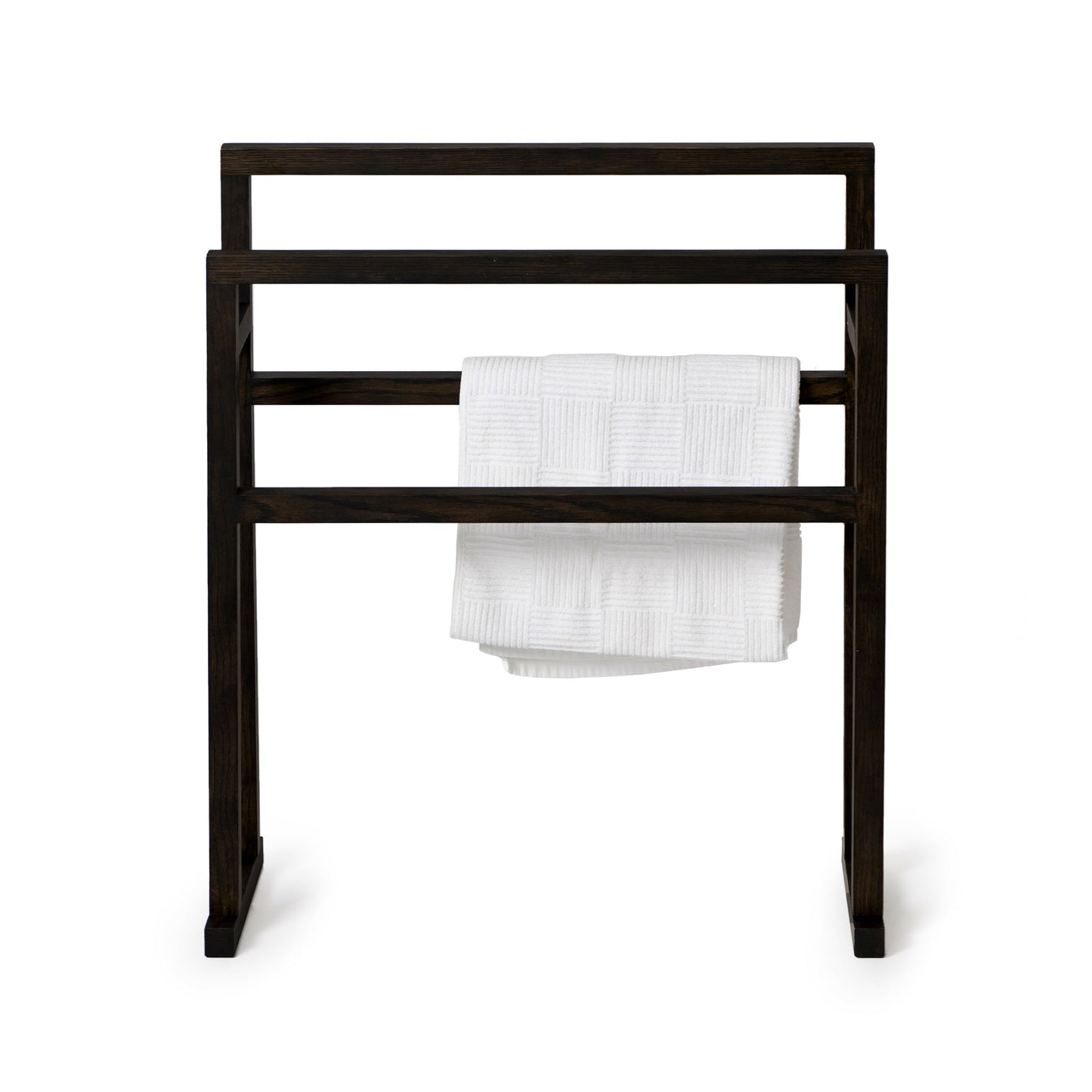 Wireworks Towel Rail Grande Dark Oak