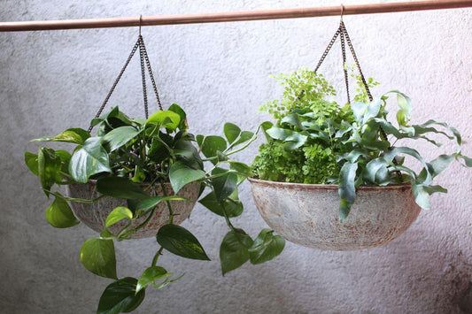 Nkuku Abari Round Hanging Planter