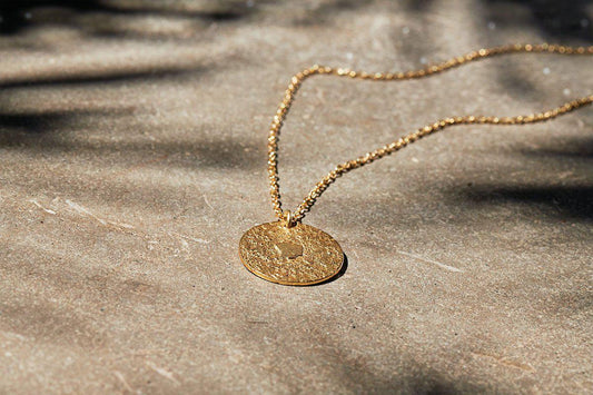 Nkuku Karnataka Disc Pendant Necklace