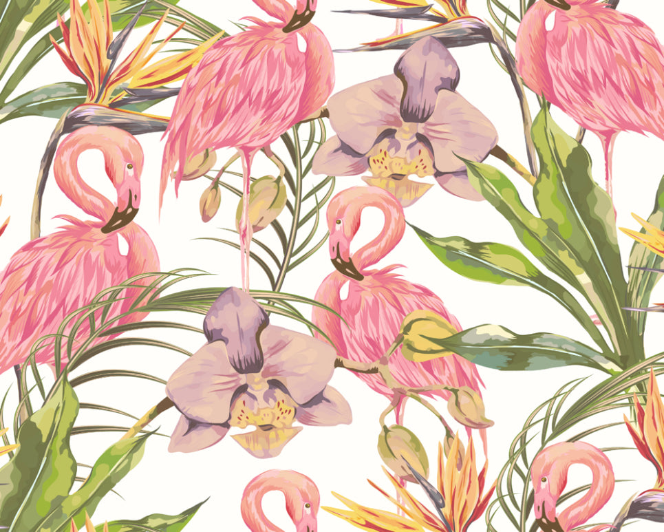 Origin Murals Paradise Flamingo Watermelon 300cm X 240cm