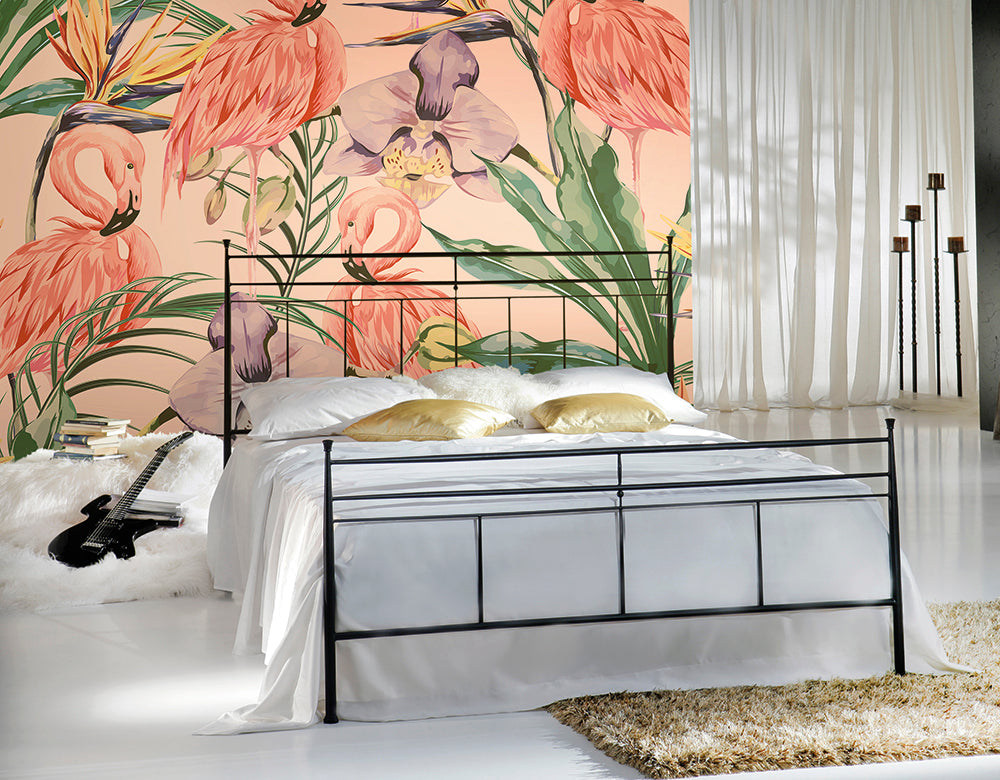 Origin Murals Paradise Flamingo Coral 300cm X 240cm